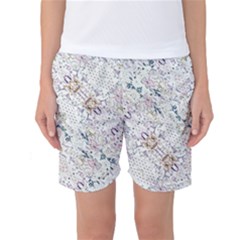 Oriental Floral Ornate Women s Basketball Shorts by dflcprintsclothing