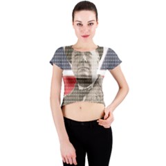 Winston Churchill Crew Neck Crop Top by cocksoupart