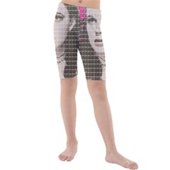 Over The Rainbow - Pink Kid s Mid Length Swim Shorts