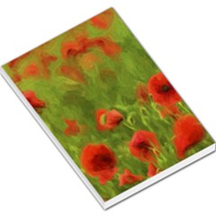 Poppy Ii - Wonderful Summer Feelings Large Memo Pads by colorfulartwork