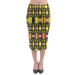 Knot Two Vac Sig Neight Midi Pencil Skirt