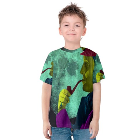 Sherlock Holmes Kid s Cotton Tee by icarusismartdesigns