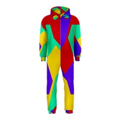 Colorful Misc Shapes                                                  Hooded Jumpsuit (kids) by LalyLauraFLM