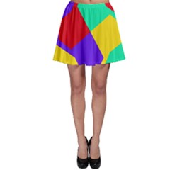 Colorful Misc Shapes                                                  Skater Skirt by LalyLauraFLM