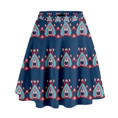 Hearts Pattern                                                        High Waist Skirt by LalyLauraFLM