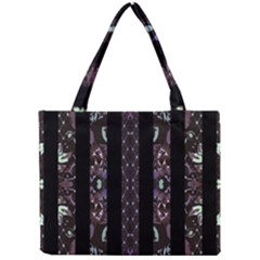 Oriental Floral Stripes Mini Tote Bag by dflcprints