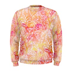 Sunny Floral Watercolor Men s Sweatshirt by KirstenStar