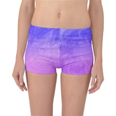 Ombre Purple Pink Reversible Boyleg Bikini Bottoms by BrightVibesDesign