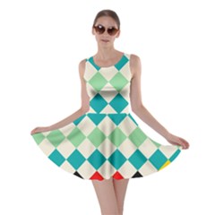 Rhombus Pattern                                                              Skater Dress by LalyLauraFLM