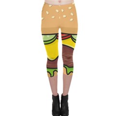 Cheeseburger Capri Leggings 