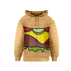 Cheeseburger Kids  Zipper Hoodie