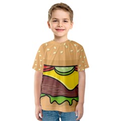 Cheeseburger Kid s Sport Mesh Tee