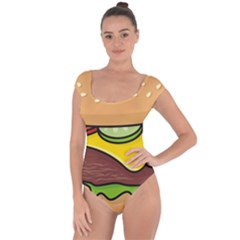 Cheeseburger Short Sleeve Leotard (Ladies)