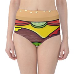 Cheeseburger High-waist Bikini Bottoms