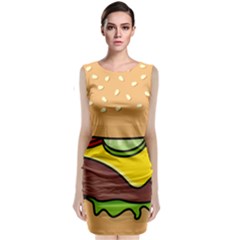Cheeseburger Classic Sleeveless Midi Dress