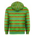 Bright Green Orange Lines Stripes Men s Zipper Hoodie View2