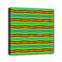 Bright Green Orange Lines Stripes Mini Canvas 6  x 6  View1