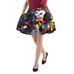Artist At Time Square1 A-line Pocket Skirt by BIBILOVER