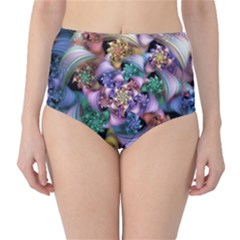 Bright Taffy Spiral High-waist Bikini Bottoms by WolfepawFractals