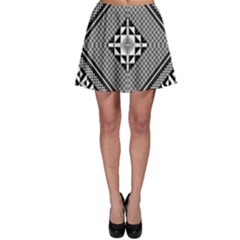 Geometric Pattern Vector Illustration Myxk9m   Skater Skirt