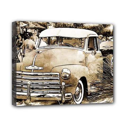 Vintage Chevrolet Pick Up Truck Canvas 10  X 8  by MichaelMoriartyPhotography
