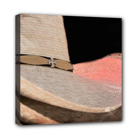 Straw Hats Mini Canvas 8  X 8  by MichaelMoriartyPhotography