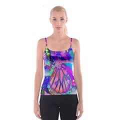 Psychedelic Butterfly Spaghetti Strap Top by MichaelMoriartyPhotography