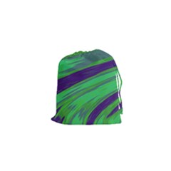 Swish Green Blue Drawstring Pouches (xs) 