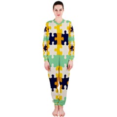 Puzzle Pieces                                                                     Onepiece Jumpsuit (ladies)