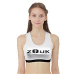 ZOUK DANCE Women s Sports Bra with Border