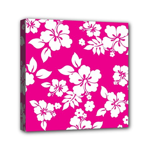Pink Hawaiian Mini Canvas 6  X 6  by AlohaStore