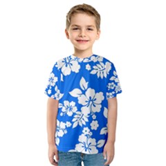 Blue Hawaiian Kid s Sport Mesh Tee