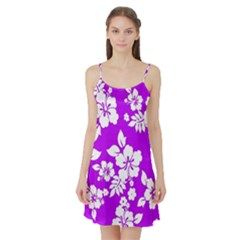 Purple Hawaiian Satin Night Slip by AlohaStore