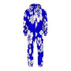 Deep Blue Hawaiian Hooded Jumpsuit (kids) by AlohaStore