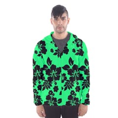 Dark Lime Hawaiian Hooded Wind Breaker (men) by AlohaStore