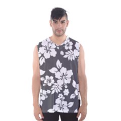 Gray Hawaiian Men s Basketball Tank Top by AlohaStore