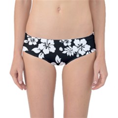 Black And White Hawaiian Classic Bikini Bottoms by AlohaStore