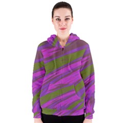 Swish Purple Green Women s Zipper Hoodie