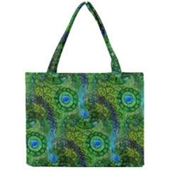Emerald Boho Abstract Mini Tote Bag by KirstenStar