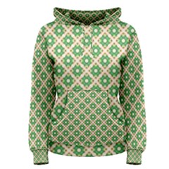 Crisscross Pastel Green Beige Women s Pullover Hoodie