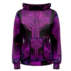 Purple Celtic Cross Women s Pullover Hoodie