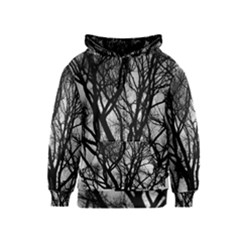 Winter Treescape Kids  Zipper Hoodie