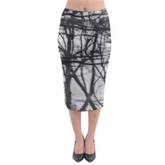 Tree Lines Midi Pencil Skirt by RoseanneJonesPhotography