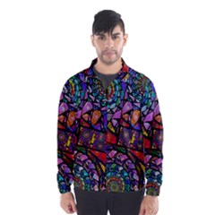 Fractal Stained Glass Wind Breaker (men)