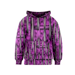 Purple Lace Landscape Abstract Shimmering Lovely In The Dark Kids  Pullover Hoodie