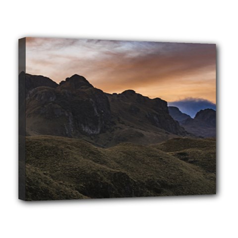 Sunset Scane At Cajas National Park In Cuenca Ecuador Canvas 14  X 11  by dflcprints