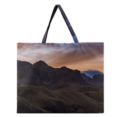 Sunset Scane At Cajas National Park In Cuenca Ecuador Zipper Large Tote Bag by dflcprints