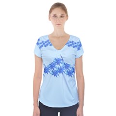 Elegant2 Short Sleeve Front Detail Top by olgart