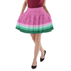 Watermelon A-line Pocket Skirt by olgart