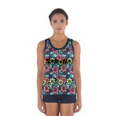 Tropical Flowers Tops by olgart